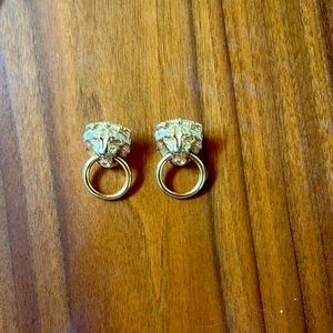 Vintage Kenneth Jay Lane Lion earrings